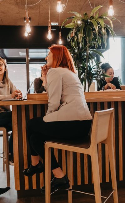 A group of friends at a meeting